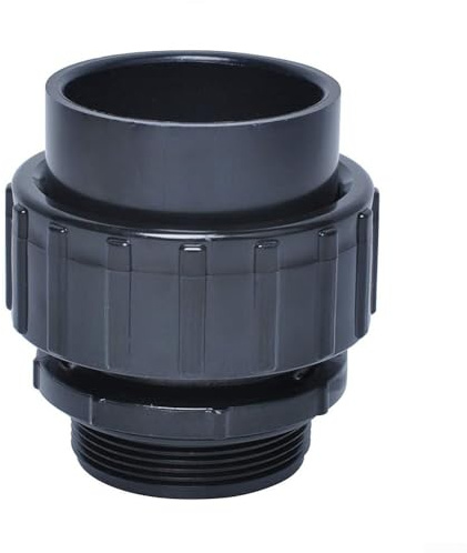 Conector rápido de tubería de piscina Conector de enchufe deslizante de PVC de 60 mm Piezas de repuesto Accesorios de tubería de bomba de piscina Instalación del sistema de agua Negro