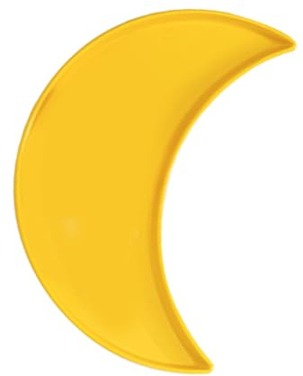 LIFKOME Piatto Decorativo in Ceramica a Forma Di Mezzaluna Vassoio Per Dolciumi Da Ufficio Servire Snack Frutta Insalata o Usi Da Tavolo Piccolo Centrotavola Per Casa e Arredamento