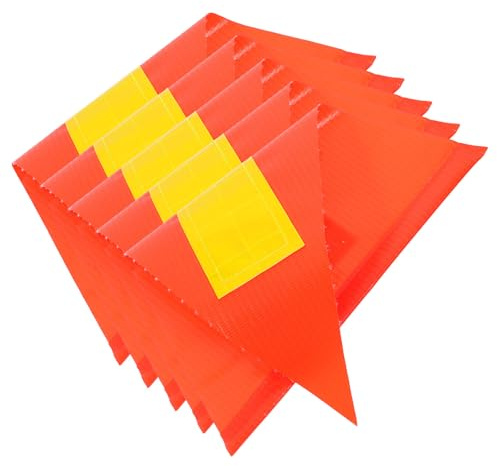 WEKADRIN Bandiere di Avvertimento per Biciclette 5 Pezzi Colorate Riflettenti Resistenti per Protezione Bici in Strada