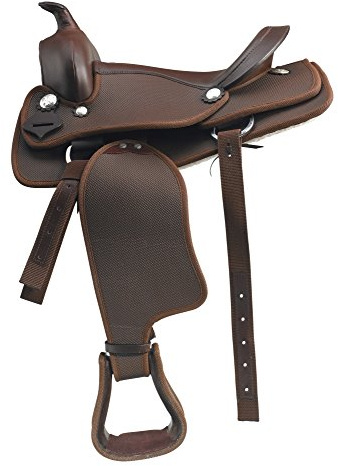 Unbekannt Sattel Western PU – braun, braun