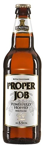 St. Austell Proper Job Bottle Conditioned Cornish India Pale Ale IPA (6 x 500ml Bottles)