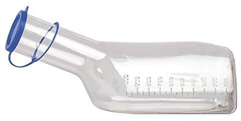 Servoprax I9 20731-ECO Servocare Urinflasche für Männer Eckig, Sterilisierbar, Leichte Qualität, 1000 mL Volumen