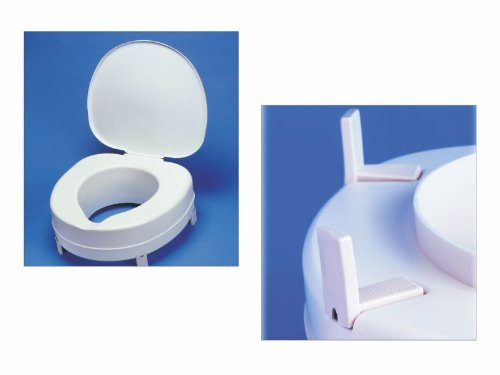 Toilettensitzerhöher Plus 13cm, mit Deckel - Toilettensitz Toilettensitzerhöhung Wcstuhl