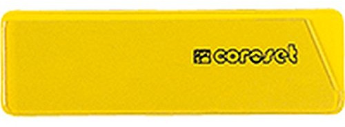 coroset® magnetische Etikettenhalter, gelb, 97x30mm, 100/VE