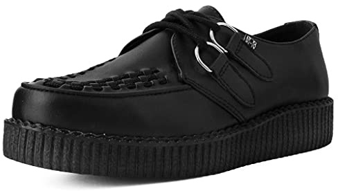 T.U.K. Vegan Viva Low Creeper - Scarpe da Uomo e Donna - Colore Nero TUKskin™ - Taglia EU40