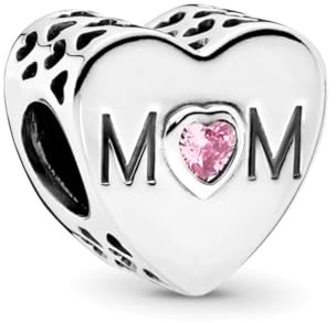 FGT Daughter Mum Sister Dad Granddaughter Auntie Wife Best Friends Heart S925 Charms fit Pandora Charm Bracelets Birthday Jewellery Gift for Women Cursive Writing