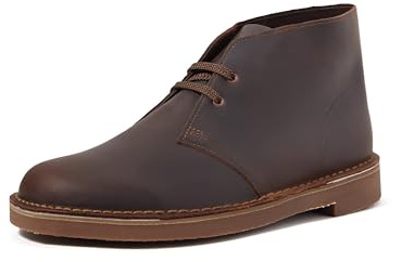 Clarks Desert Boot Bushacre 3, Bottine Chukka Homme, Léa Brun Foncé, 40 EU