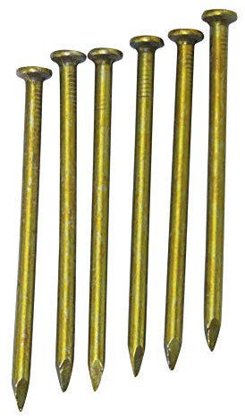 Runxingfu Fasteners Tools Fasteners Nails - Steel Panel Hardened Ribbed Concrete Hard Wall Masonry Nail Round Head Panel Wire Hanging Photos Picture Frames Gold Nail 12-600 Pcs