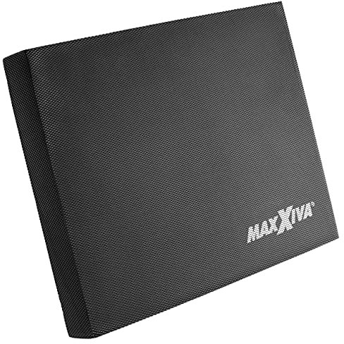 MAXXIVA Balancepad Fitness 50x40x6 cm Wackelpad Fitness-Zubehör Fitness-Training Fitness-Gerät Yoga Gymnastik Pilates Physiotherapie (Schwarz)