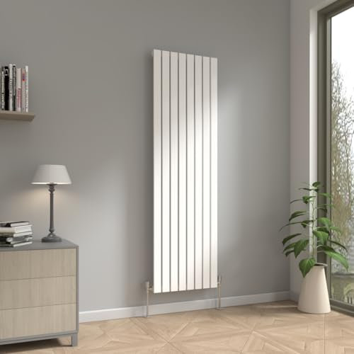 NRG 1800 x 544mm Vertical Radiator Gloss White Single Modern Flat Panel Bathroom Central Heating Heater Radiators