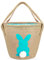 Leesgel Cestas de Pascua para Juegos de Caza del Huevo de Pascua, Bolsa Regalo para Huevos de Pascua Manualidades, Juguetes Decoracion Pascua Easter Basket Easter Egg Hunt - Azul Yute