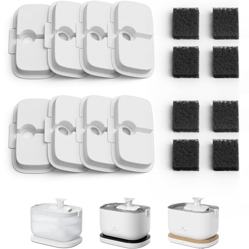 PETLIBRO Kattfontän, filter, 8-pack för Dockstream, dricksfontän för katt