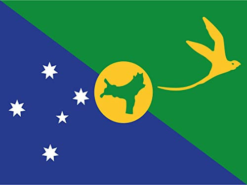 DekoDrom® Blechschild 20x30 cm Weinachts Insel Länder Flagge Fahne Tafel Wand Deko Bar Kneipe Cafe Sammler Geschenk