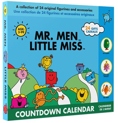 THE PURPLE COW ADVENT CALENDAR The original Mr. Men & Little Miss Adventskalender 2025 Sammelfigur Cartoon Spielzeug für Jungen und Mädchen, 12 Figuren + 12 coole Geschenke! ab 3 Jahren, 24 Stück