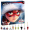 Miraculous Ladybug - Calendario de Adviento Kwami con Kwamis miniatura y dijes estacionales EVA. Juguetes coleccionables navideños para niños con ganchos y lazos (Wyncor).