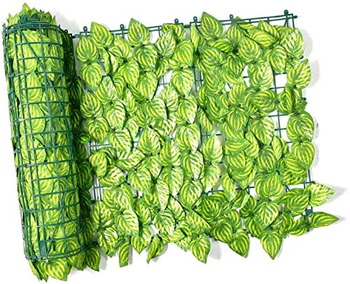 ZILOOK Efeu Sichtschutz Künstliche Efeu Hecke Sichtschutz UV-lichtgeschützte Sichtschutzwand, Landschaftsgestaltung, Gartenzaun, Balkonschirm WEWYQSJXBXF-31003(Color:,Size:100x1000cm)