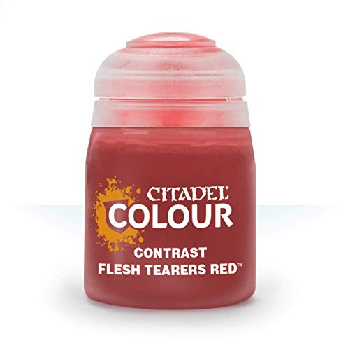 Citadel Games Workshop Flesh Tearers Red Paint - Wh Colour - Contrast Model Paint - 18ml