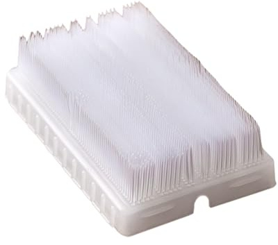 Porceosy Brosse à ongles à poils souples et rigides, gommage de nettoyage chirurgical stérile jetable avec outil portable dense pour enlever la saleté, nettoyer les doigts, idéal pour Blanc
