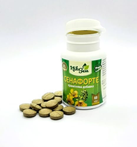 Niksen Senna Forte – 60 Tabletten | Pflanzliches Nahrungsergänzungsmittel mit Sennesblatt-Extrakt | Unterstützt das natürliche Verdauungsgleichgewicht | Reisegeeignete Verpackung