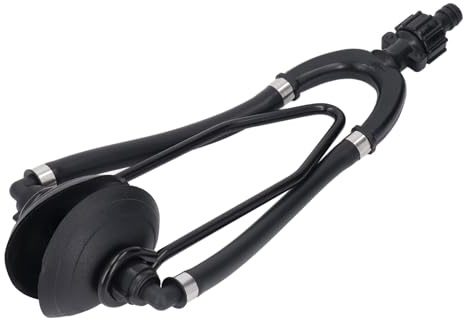 Enjuague de Motor de Alimentación Dual Enjuague de Motor de Barco Redondo para Anticongelante Winterization, Conector de Manguera de 5/8 Pulgadas