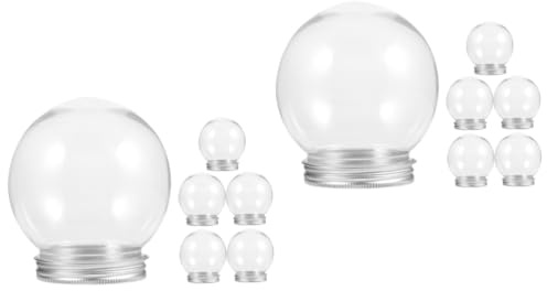 MOBUTOFU 12pcs DIY Watering Globes Snow Globe Props Plastic Empty Christmas Craft