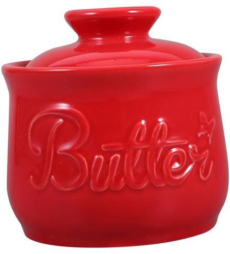 OKUMEYR Klassische Marmor Butterdose Mit Deckel Keramik Butterbehälter Im Vintage-stil Für Küche Und Theke Als Aufbewahrungslösung
