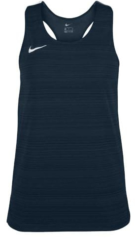 NIKE NT0301-451 dam lager torr miler singlet linne dam marinblå storlek S, Marinblå, S