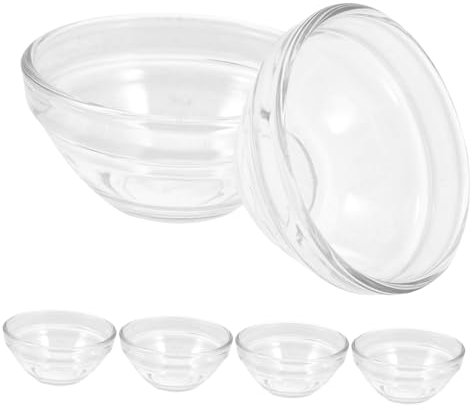 WATIIFUFU Lot De 6 Petits Bols En Verre Transparents Pour Desserts Bols à Pudding Saladiers Utilisation Polyvalente Pour Pâques Et Autres Occasions