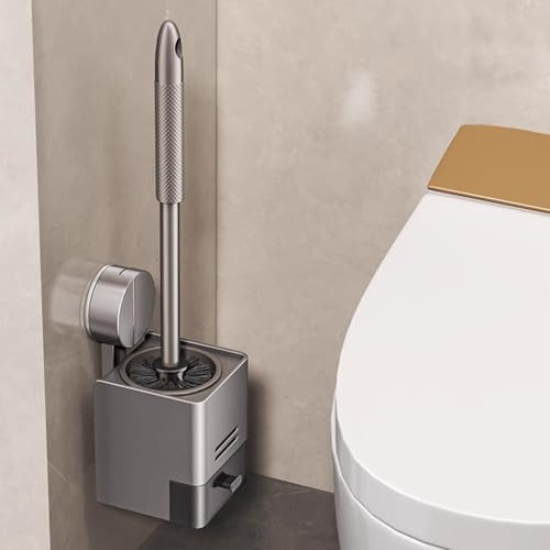 Fine jade2 Klobürste WC Bürste Edelstahl Toilettenbürste mit schnell trocknendem Halter Set für Toilette und Badezimmer