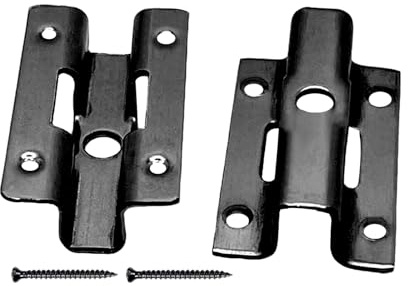 100Stk Edelstahl Terrassenclips 6/7/8/9 mm Edelstahl Befestigungs Clips Versteckt Abstandshalter Clips mit 100 Schrauben für WPC/BPC, Bambusholzboden Verschluss, Schwarz (6 mm)
