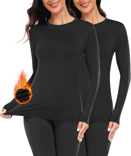 YADIFEN Thermal Tops Womens Long Sleeve Warm Comfort Base Layer Top