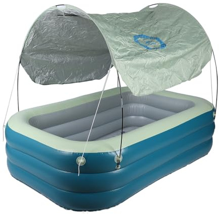 Generic Piscina Gonfiabile, un'interessante Piscina per la Famiglia Concentrata in PVC per Bambini nel Cortile (GREEN)