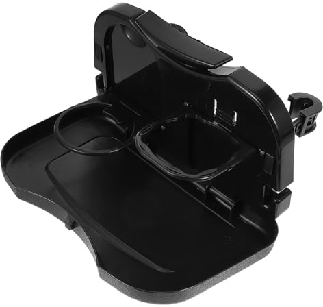 HAPINARY Tavolo per sedile posteriore dell'auto, con portabibite, pieghevole, portatile, facile da montare, versatile organizer per auto, accessorio per viaggi