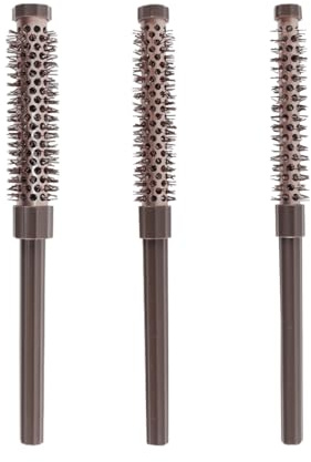 Alide Set Di 3 Mini Spazzole Rotonde Per Capelli, Spazzola Rotonda Per Capelli Morbidi, Per Lo Styling, L'arricciatura, Il Sollevamento Delle Radici, Il Volume Per Uomini E Donne