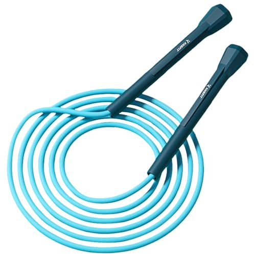 5mm PVC Skipping ropes for adults - Adjustable Jump Rope for Adults, Durable Fit Rope Ideal for Speed Training & Cardio Workouts, Non-Kinking Skipping Ropes for Men & Women