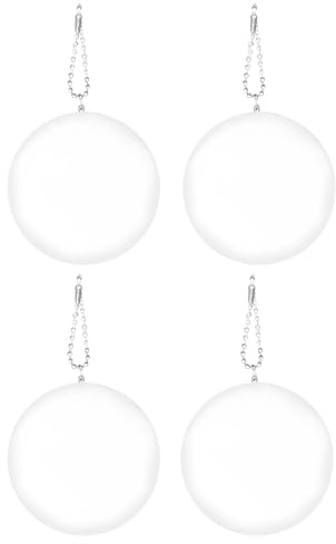 Deskium 4 lámparas LED para bolso con cadena, sensor táctil automático activado, mini luz nocturna redonda, luz portátil para bolso, funciona con pilas, 2.6 pulgadas
