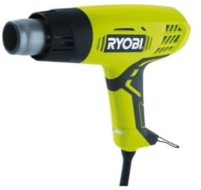 Ryobi 5133001137 Heißluftgebläse Typ EHG2000, 2000 W, Schwarz, Grün