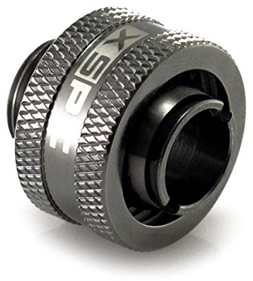 XSPC G1/4 raccordo a compressione per 7/16 ID 5/8 OD 16/11mm tubi - Chromo nero