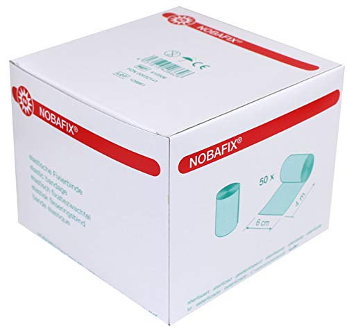 Nobafix Mullbinden 50 Stück Fixierbinden von Nobamed (6 cm x 4 m)