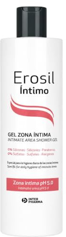 EROSIL ? Gel íntimo sin parabenos, sin sulfatos ni siliconas. Dermatológicamente testado. Higiene íntima para toda la familia, 250 ml