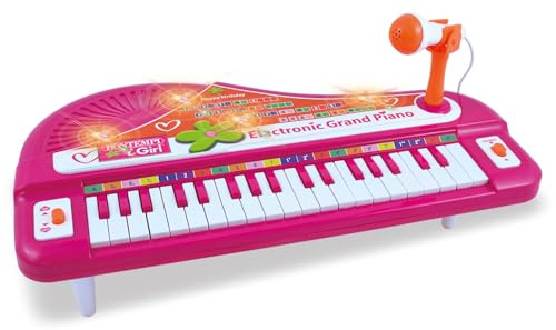Bontempi - MiniMelody - Piano Elettronico da Tavolo, 445x250x230 mm | con Microfono per Piccoli Maestri della Musica