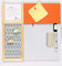IVEI Tableau combiné avec tableau d'affichage et tableau blanc, meilleur cadeau pour la maison, le bureau, l'école (orange, 35,6 x 35,6 cm)
