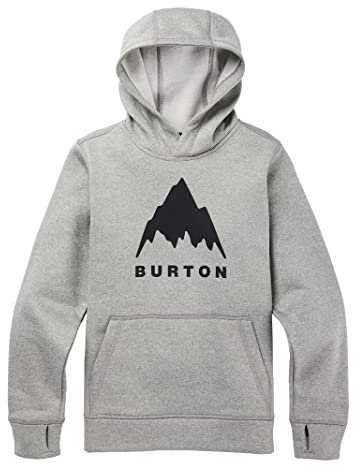 Burton Barn ek pullover huvtröja grå pojke - storlek L - grå