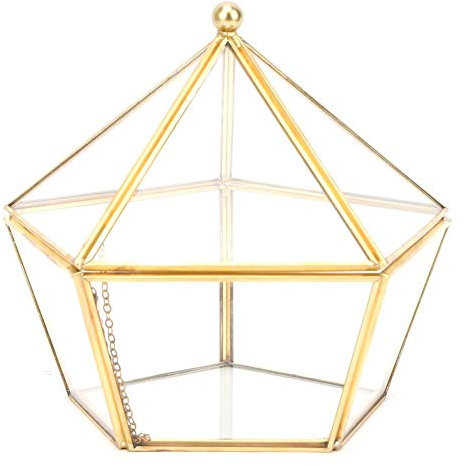 Terrario Vetro Fioriera Geometrica Unica Piante Ssucculente Fioriera Artificiale Supporto Contenitori Coperchio Antipolvere Decor Mini Serra Interno