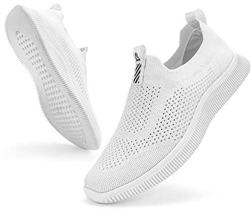 MrToNo Slip On Sneakers Hombre Mujer Zapatillas de Deporte Fitness Gimnasio Casual Zapatos Transpirables Ligeros para Correr Caminar Zapatillas de Caminar Cómodas Zapatillas de Caminar al Aire Libre,