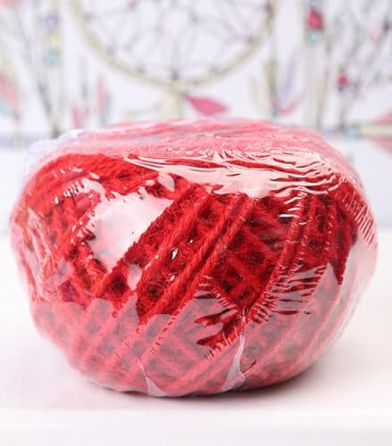 YJBEAPT 50 m 1,5 mm 3 Plis Ficelle Naturelle Ficelle de Jute Ficelle pour œuvres d'art Bricolage Artisanat Ficelle d'emballage Cadeau, Affichage d'image Paquet Cadeau-8