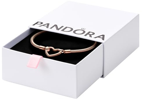 PANDORA Moments Herzverschluss Schlangen-Gliederarmband 582257C00 Damenarmband