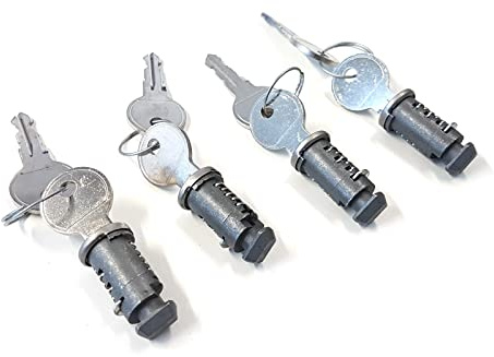 Volkswagen 6Q0071734 Låssats lås nyckel basstöd takräcke hållare, 4 stycken