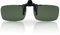 Damen Herren Polarisiert Sonnen Brillen Aufsatz Clip On Randlos 30451 Grau