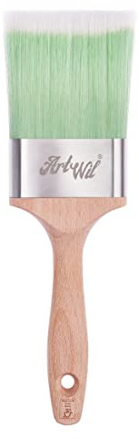 Pennello professionale ArtWil da 75 mm (3 pollici) | Pennello per stucco | Pennello piatto | Pennello per vernice | Pennello da pittore | Pennello per pareti | A base di olio e a base d'acqua